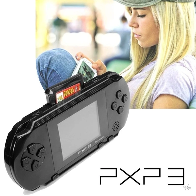 ร้อน 16 บิตคอนโซลเกมมือถือวิดีโอเกมแบบพกพา 200 + เกม Retro Megadrive PXP3