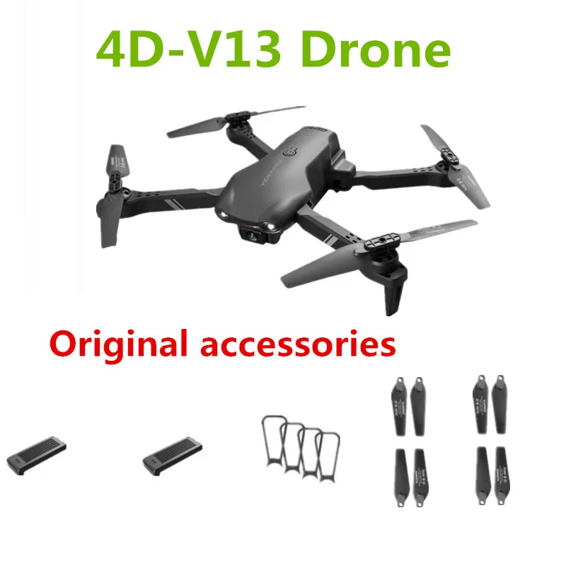 4D-V13 Drone Original Accessories  3.7V 1600mAh Battery Propeller Blade  For V13 Mini Rc Drone Spare Parts 15 Minutes Flight