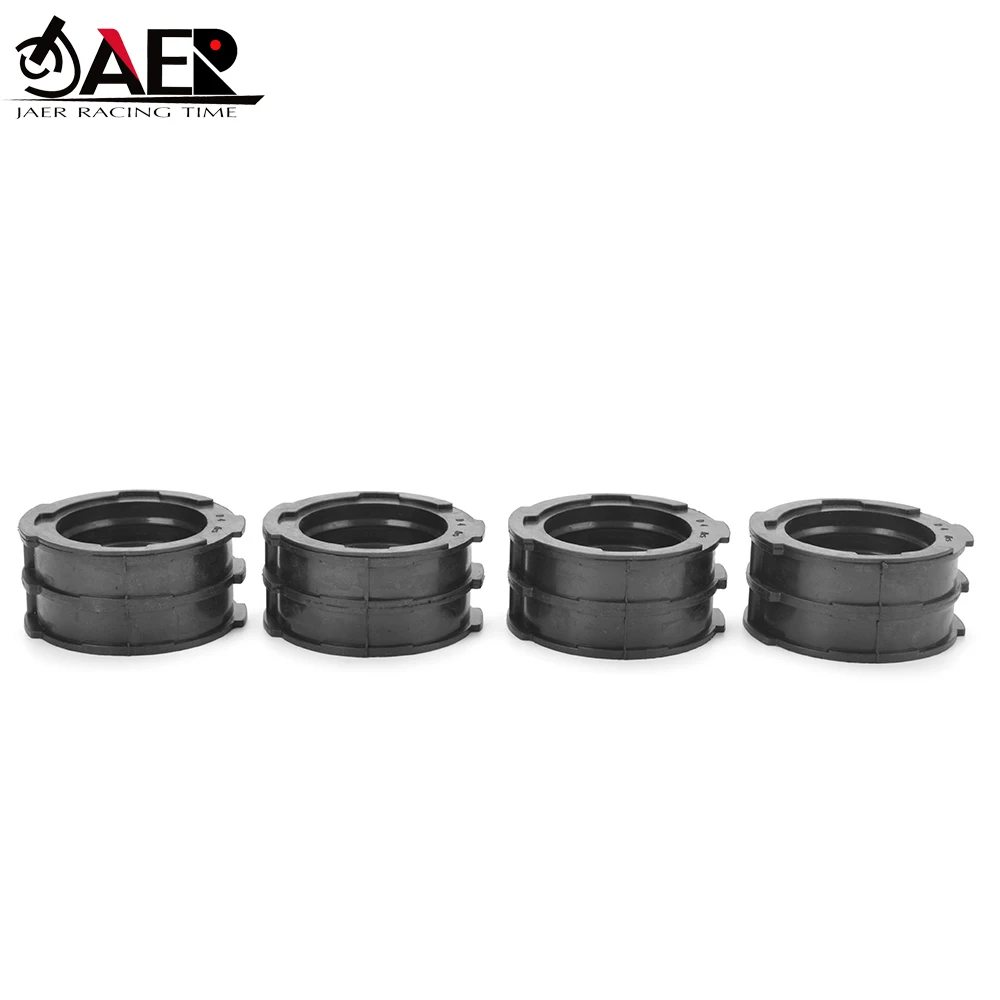 4PCS Motorcycle Rubber Carburetor Intake Boot Carb Insulator For Yamaha V-MAX 1200 VMAX V MAX 1200 VMX12V 1985-2007