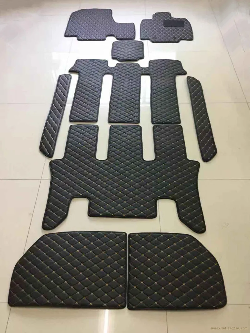 Custom full set car floor mats for Honda Step WGN Stepwgn RG1 RG3 RK1 RK5 RP5 RP8 2021-2005 7 8 seats waterproof carpets