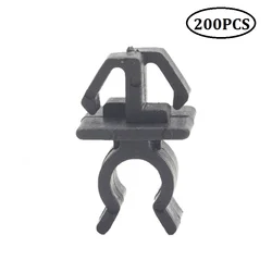 200Pcs Plastic Clips Fits Car Front Strut Engine Cover Fastener Rivets Hood Bonnet Prop Rod Wires Fixed Clip