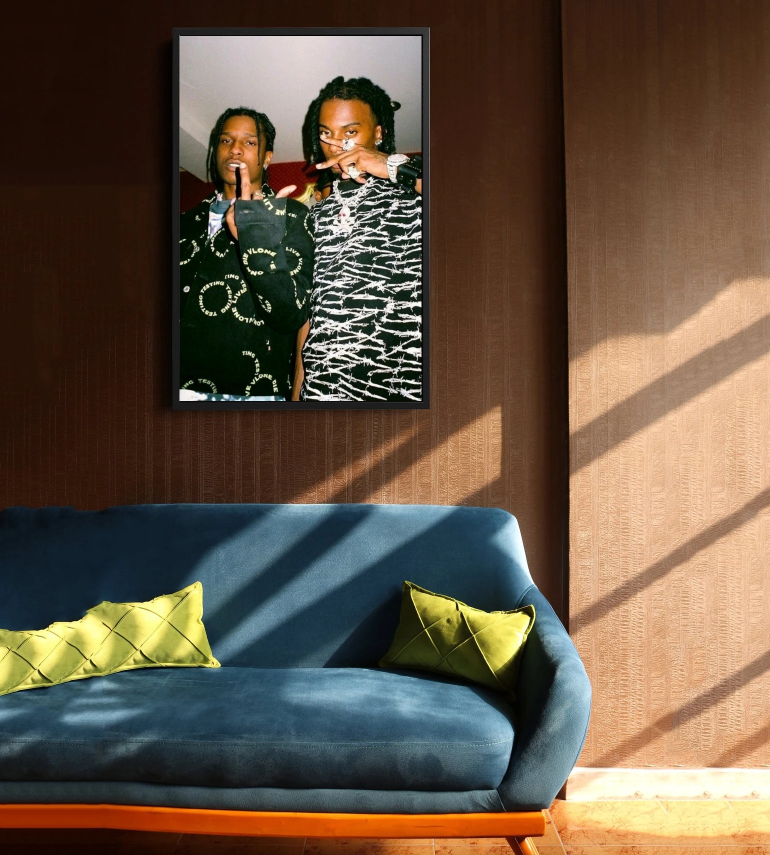 Asap Rocky x Carti Music Album Canvas Poster Hip Hop Rapper Pop Music Star Home Wall Painting Art Decoration (No Frame)