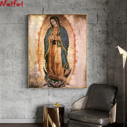 Embroidery Handicraft 5D Diy Diamond Painting Cross Stitch kits Guadalupe Lady religious painting Full Square round rhinestone