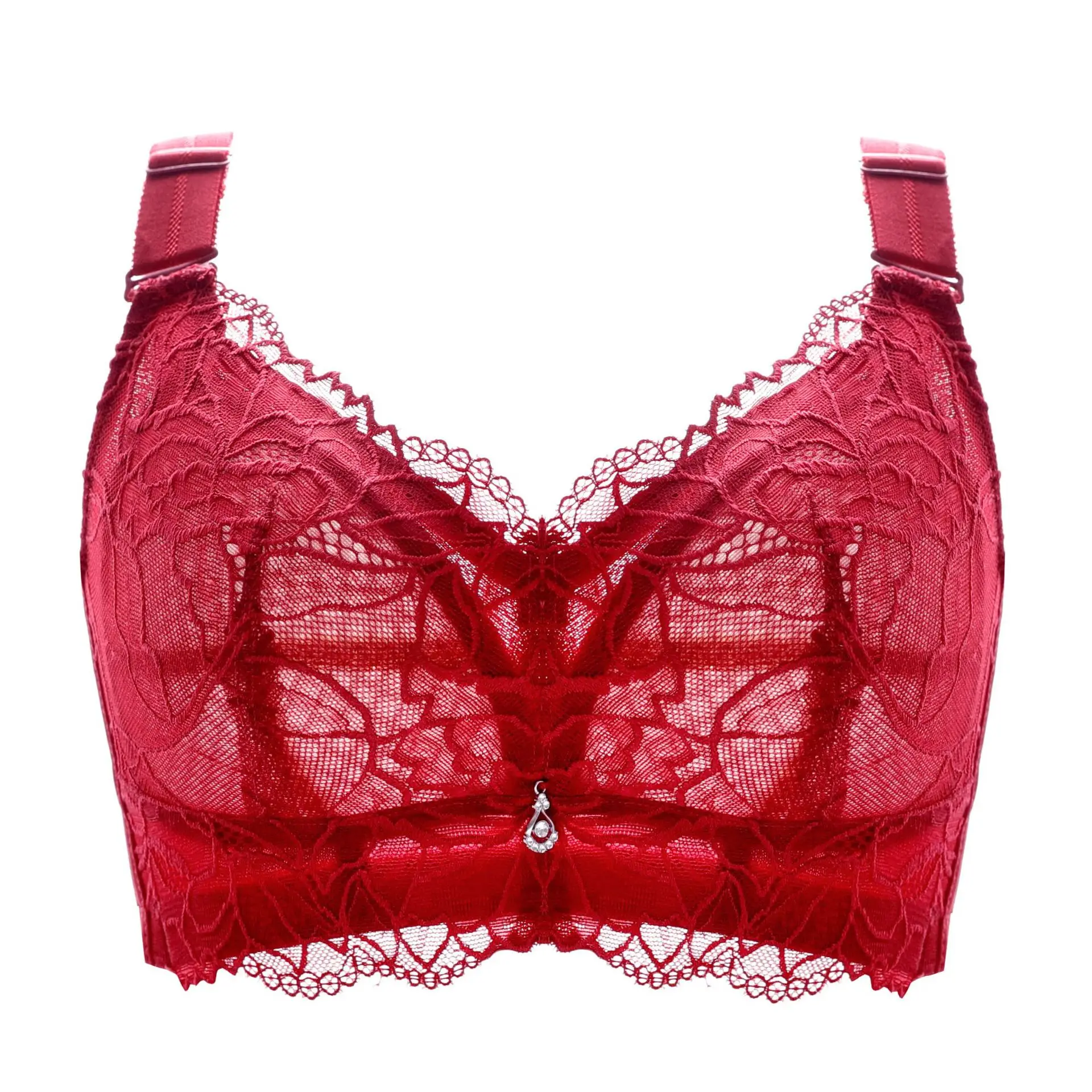 

No trace no steel ring, ultra-thin underwear women's gathered wings, plus size bra lingere bra small chest