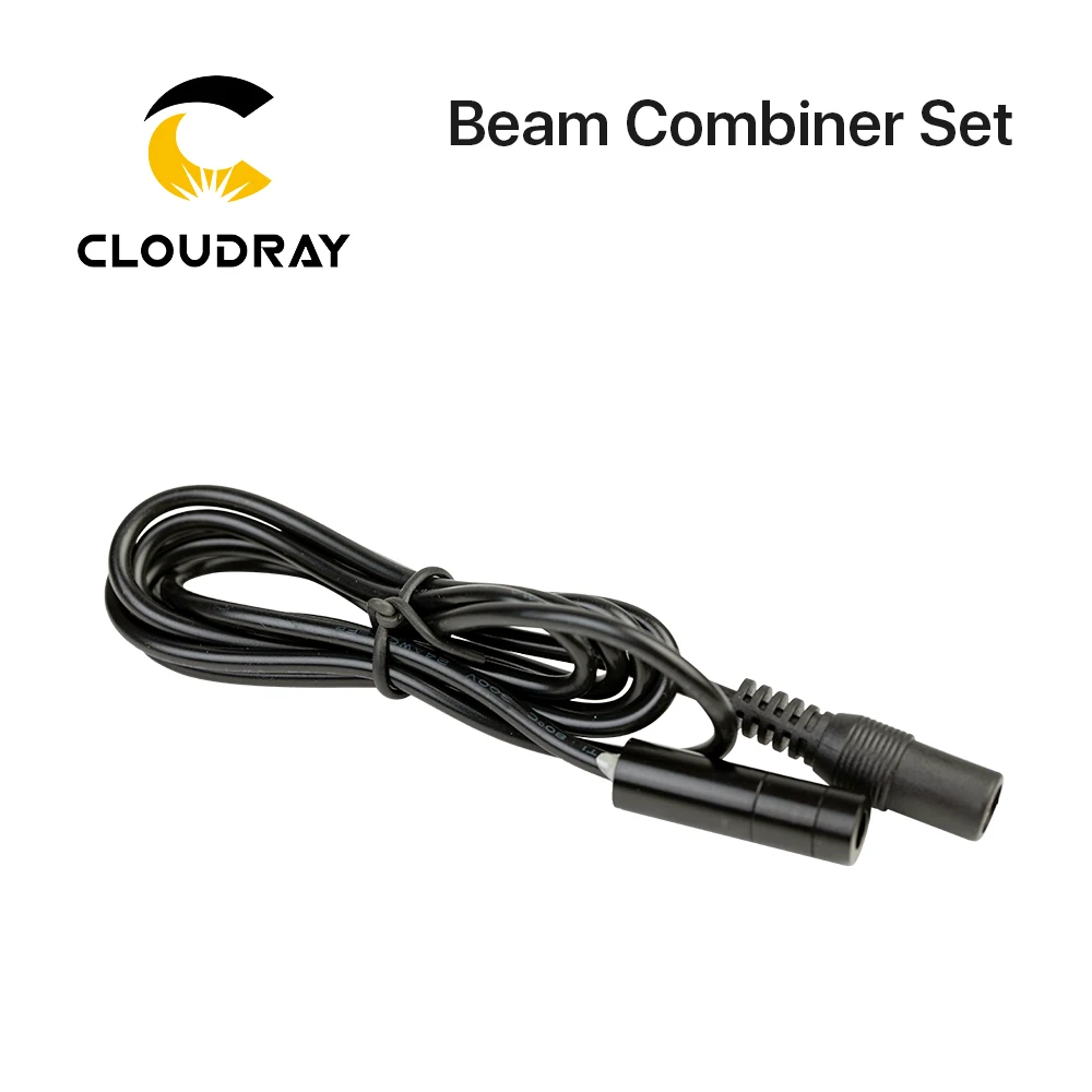 Cloudray-ZnSe Laser Beam Combiner Set, Beam Combiner, Mount, ponteiro laser para gravação a laser CO2, máquina de corte, 20mm, 25mm