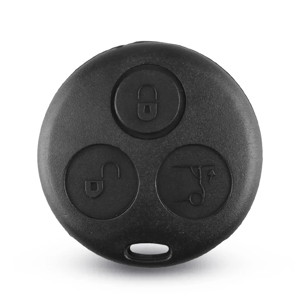 KEYYOU Replacement For Mercedes Benz SMART Fortwo 450 Forfour Roadster 3 Buttons Umcut Blank Blade Remote Key Shell Fob Car Case