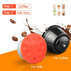 Reusable Coffee & Milk Foam Capsules For Nescafe Dolce Gusto Refillable Coffee Filter Latte Maker