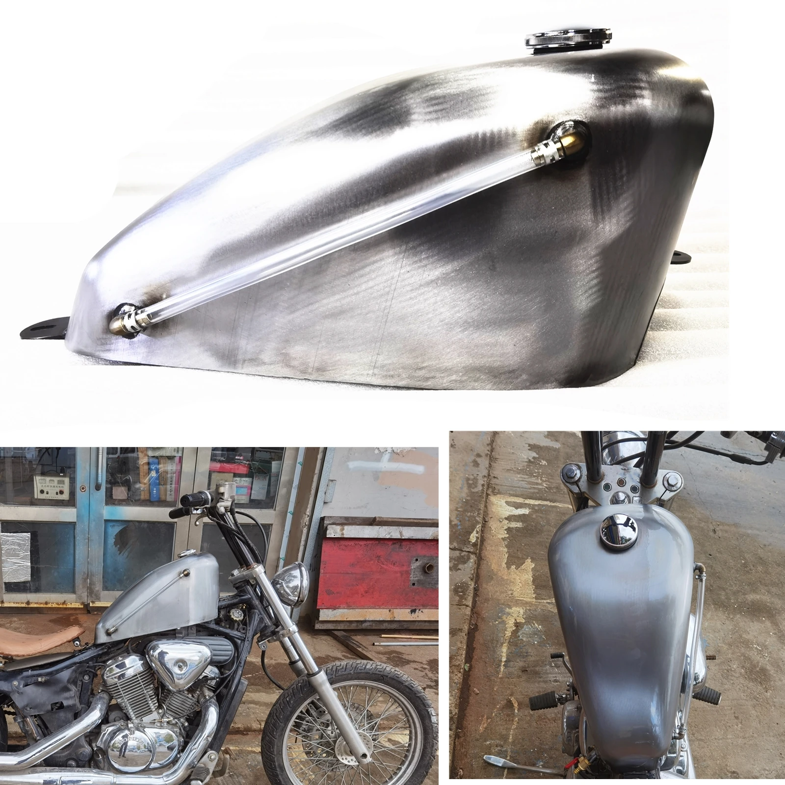 

Petrol Gas Fuel Tank For HONDA steed400 steed600 Modified Handmade Motorcycle Motorbike Vintage Retro Gasoline Elding Oil Can