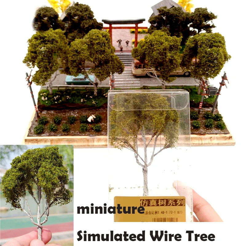 

miniature Simulated Wire Tree Vegetation Material for Military Scene DIY Production of Train Sand Table