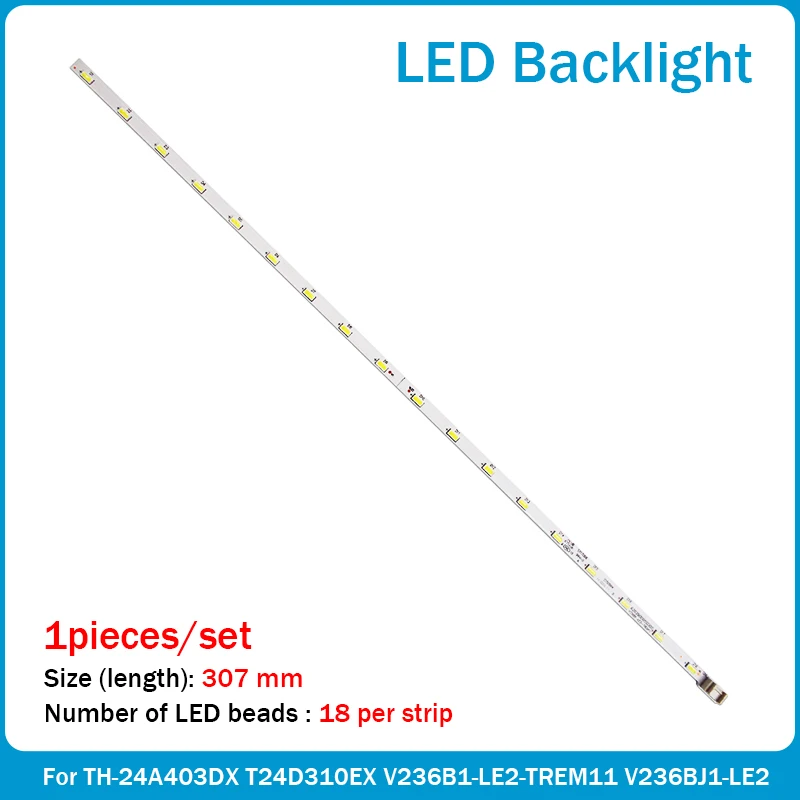 

LED Backlight Strip 18 Lamp for LG INNOTEK 23.6 Inch 24MT45D 22MA31D 24MT47D-PZ 24MT40D 24E510E V236B1-LE2-TREM11 V236BJ1-LE2