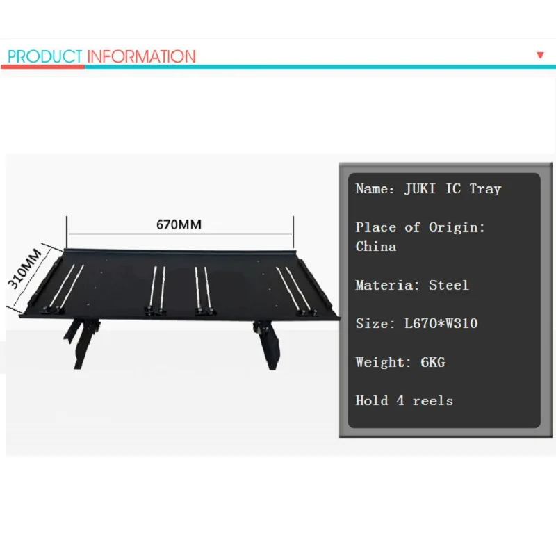 IC tray for JUKI chip mounter KE2050 KE2060 KE2070 KE2080 FX-1 FX-3 KE750 pick and place machine SMT SMD spare parts