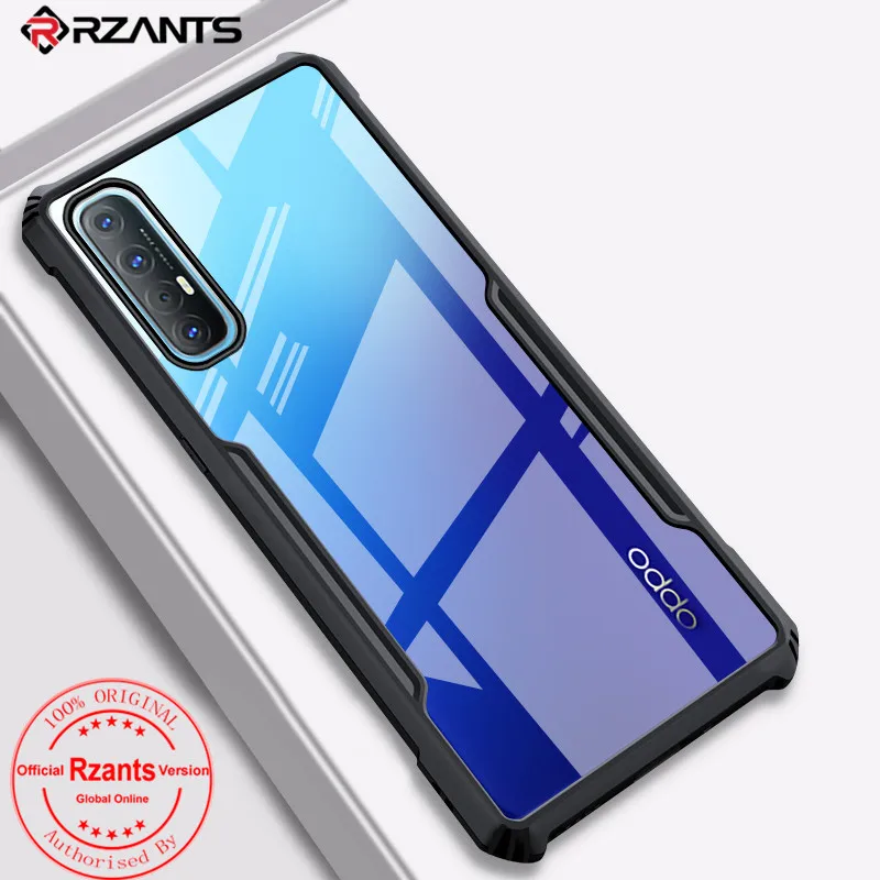 Rzants For OPPO Reno 3 Pro 2Z Oppo Reno 4 4 Pro Reno 5 5 Pro Case Hard [Blade] Shockproof Slim Crystal Clear Cover funda Casing