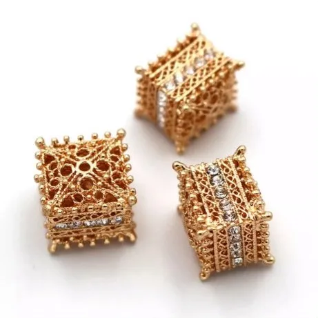 

Silver/Gold Metal Connector Findings Wholesale DIY Natural Stones Beads Jewelry Making Accessories ABG6