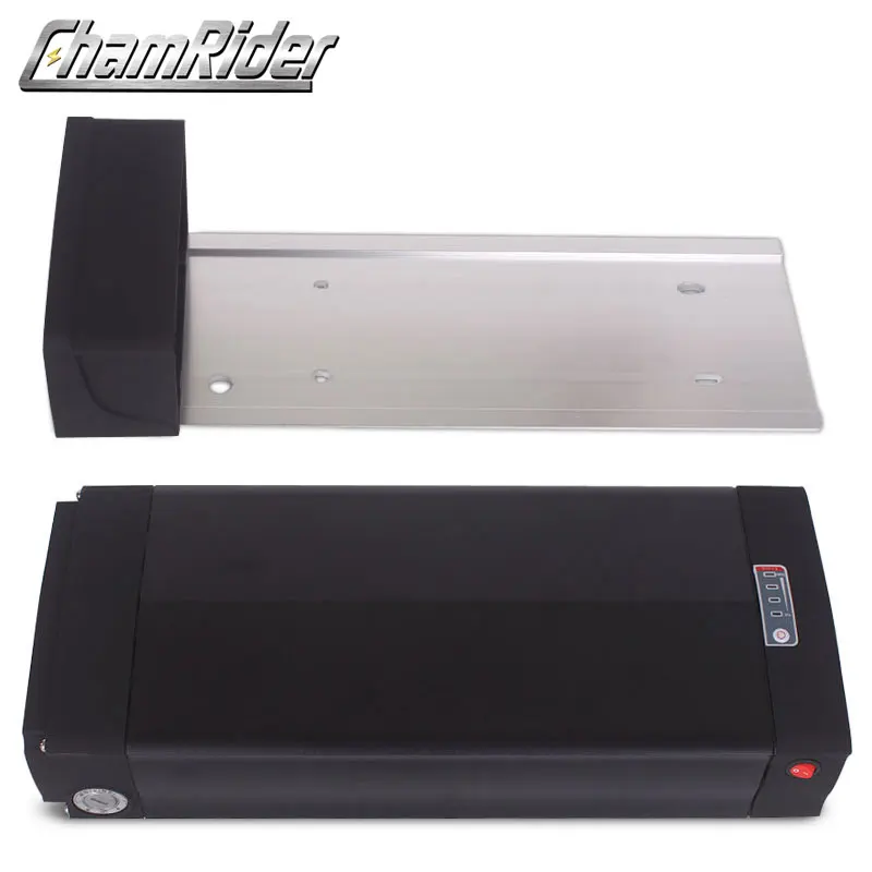 48V ebike battery case 36V 52V 60V 72V Electric bike battery box 5V USB Double Layer luggage rack 10S10P 13S9P 14S8P 16S7P 20S5P