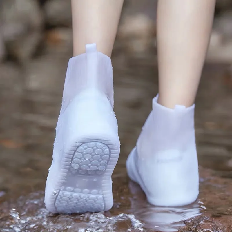 Waterproof Protector Shoes Boot Cover Unisex Rain Shoe Covers High-Top Anti-Slip Rain Shoes Cases