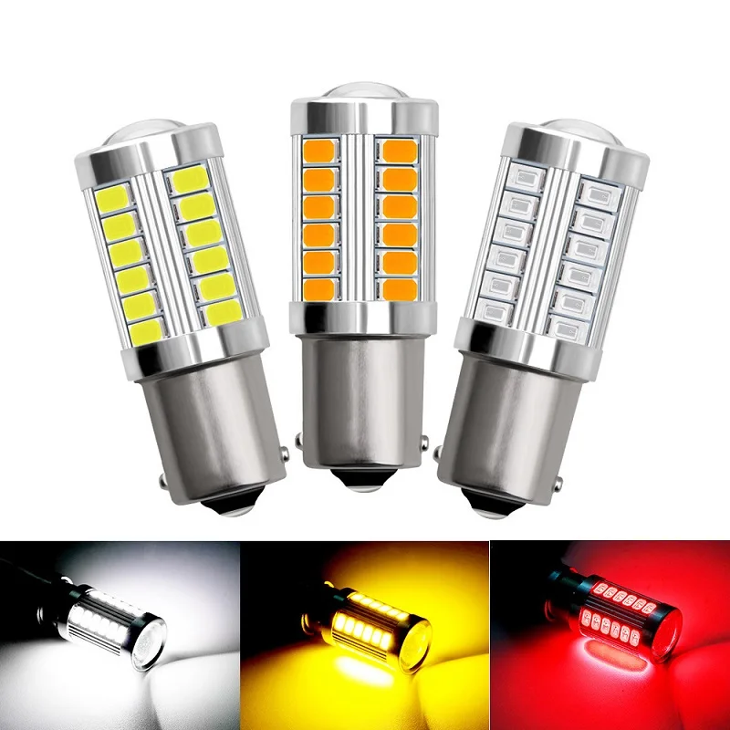 Ulisem1156 P21w Ba15s 1141 7506 12 V 24 V 30 V LED-Lampen Für Auto Und Motorrad 1300 Lm Mit Projektorlinse 6000 K Wei Fur Rucklicht Ruckfahrlicht Drl Tagfahrlicht Bremslichtbirnen 2er Pack 88849125