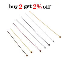 Gold Metal Ball Head Pins 50-200 pcs, 0.5mm #4