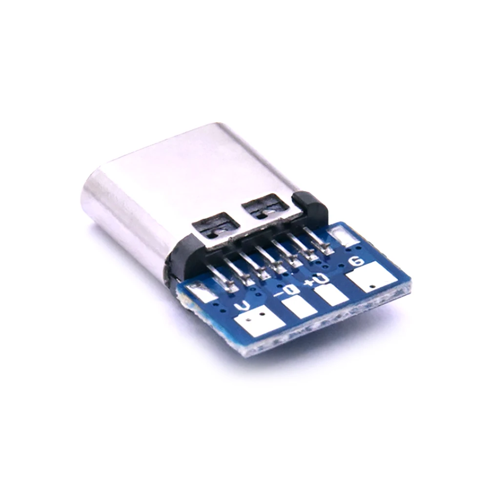 

10PCS Micro USB 2.0 Type C Connector 14 Pin Female Socket Receptacle Through Holes PCB 180 Vertical Shield USB