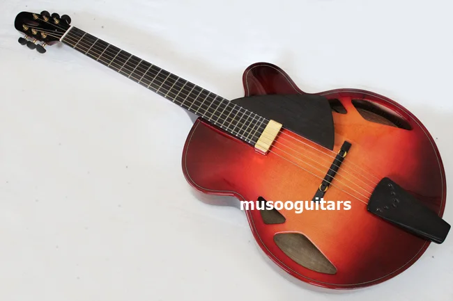 

NEW BRAND AAA-Hand-carved Archtop 16" Jazz Guitar With Case In Sunburst