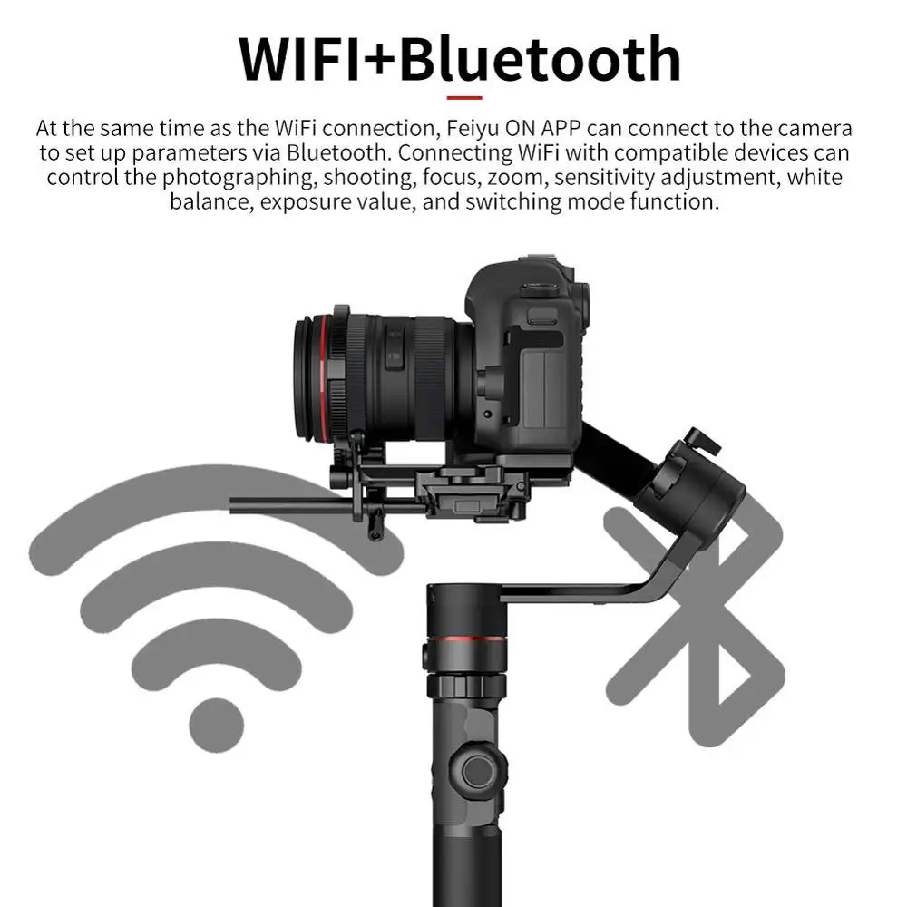 كاميرا FeiyuTech AK4000 3 محاور محمولة باليد مثبت انحراف مع حلقة تركيز 4 كجم الحمولة لسوني كانون 5D باناسونيك GH5 نيكون D850