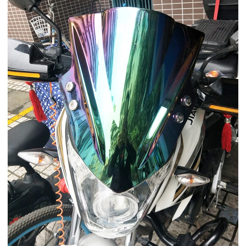 Windscreen For Naked Street Yamaha XJ6 FZ-16 FZ16 FZ1 FZ6 S2 FZ8 Screen Windshield Bracket 7/8\