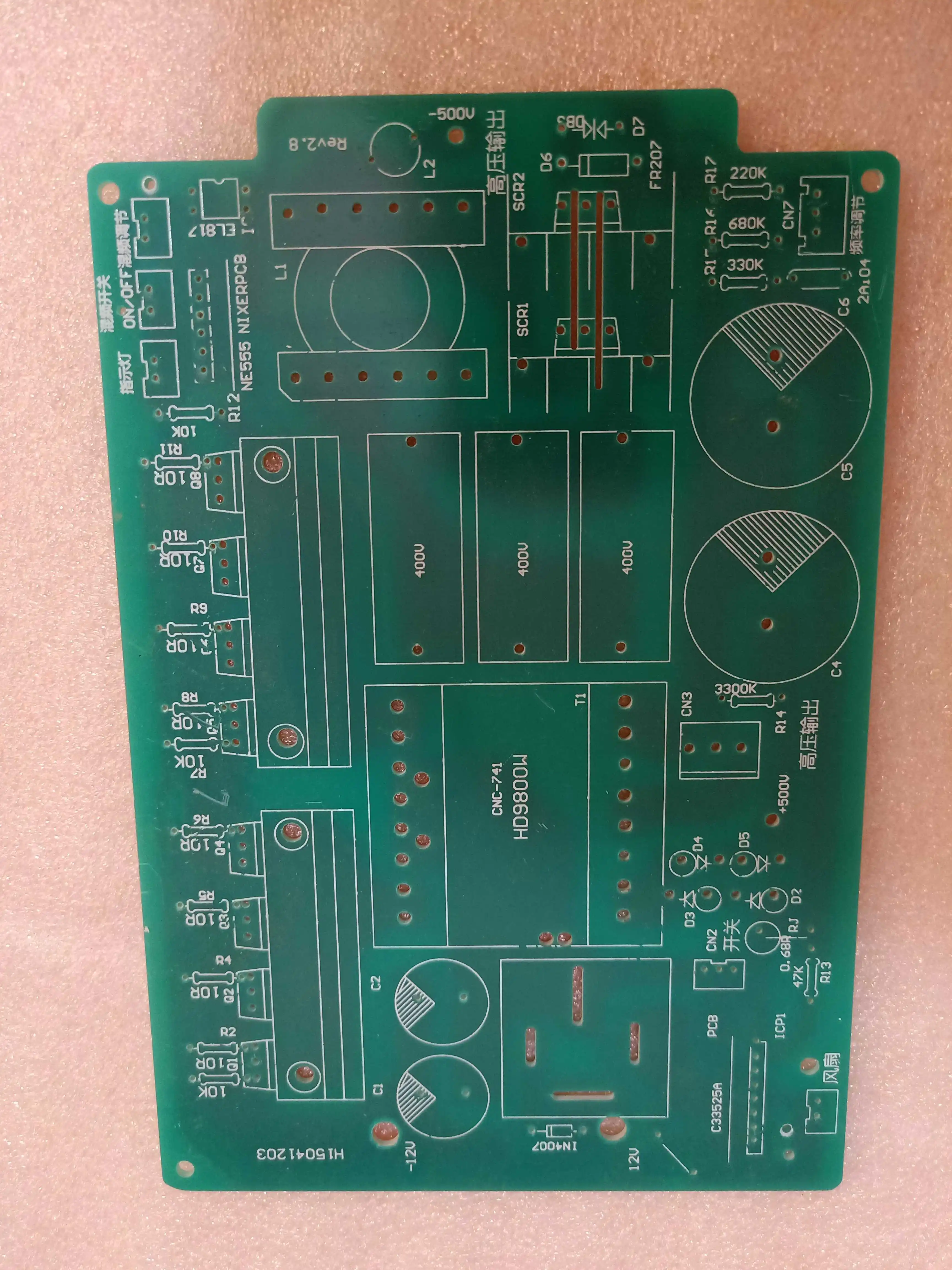 Akcesoria do falownika obwód drukowany płytka PCB pusta tablica zestaw DIY części mieszane osiem rur 8 rur podwójne 2 krzemu