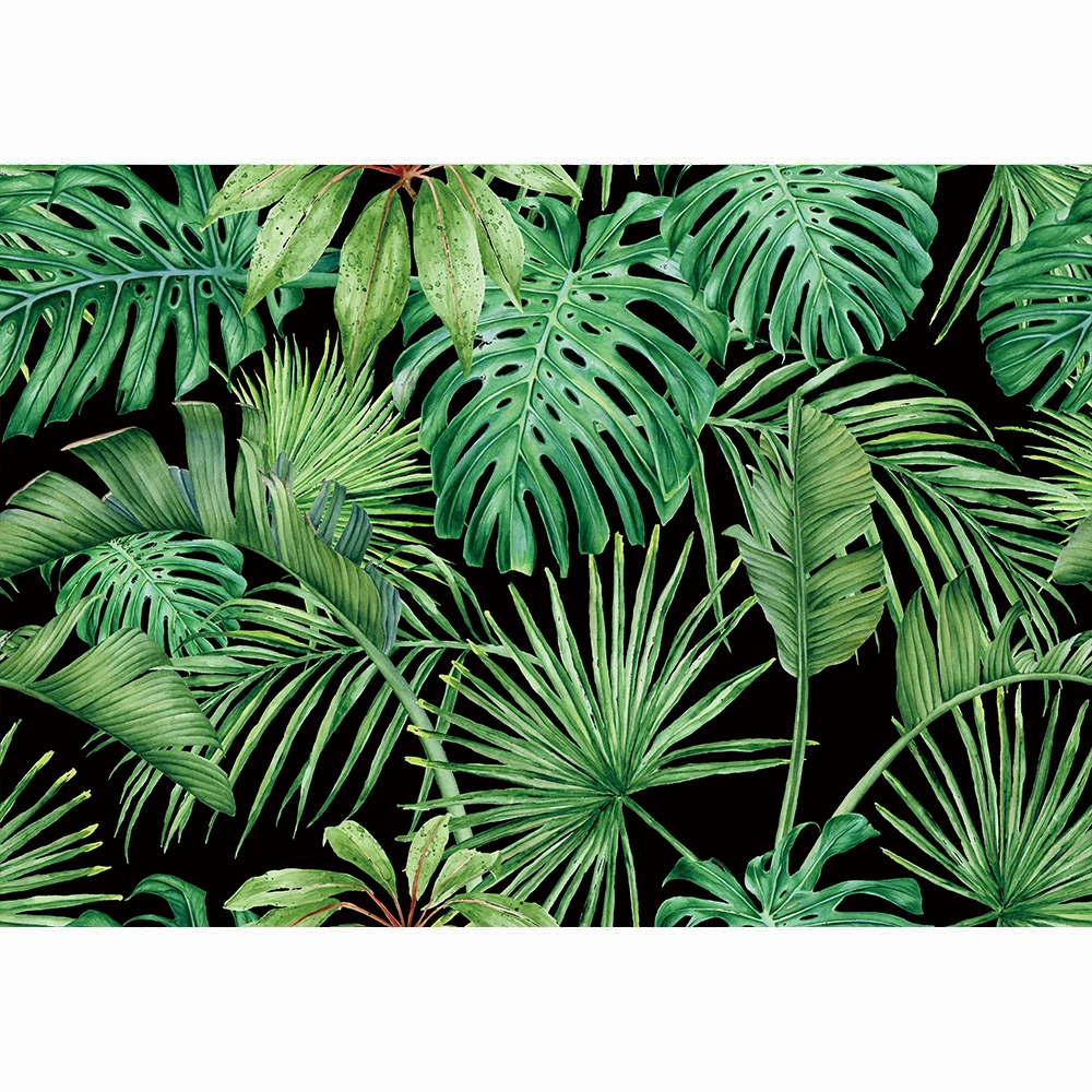 Allenjoy Nhiệt Đới Xanh Lá Cọ Nền Chụp Ảnh Tiệc Mùa Hè Trẻ Em Chân Dung Vincy Photophone Studio Ảnh Chống Đỡ