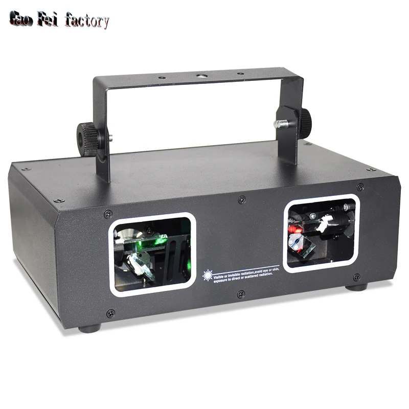 Disco Laser Light 2 Lens Laser Projector RG Beam Lights for Halloween DJ Party Stage Lighting