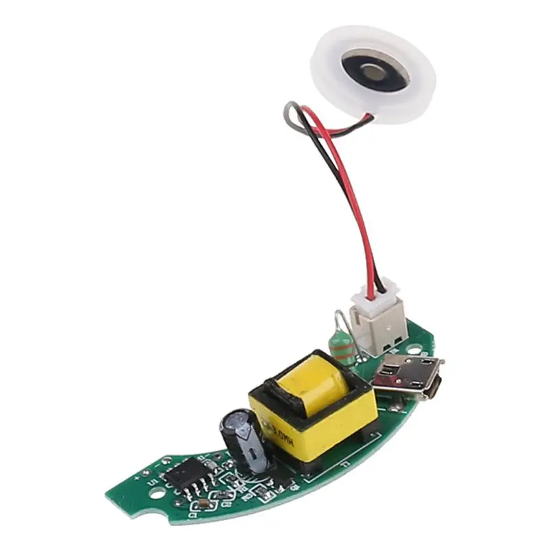Mini humidificador USB con placa de circuito para nebulización, máquina de pulverización con USB, película de atomización, hoja de atomizador, Mini oscilante