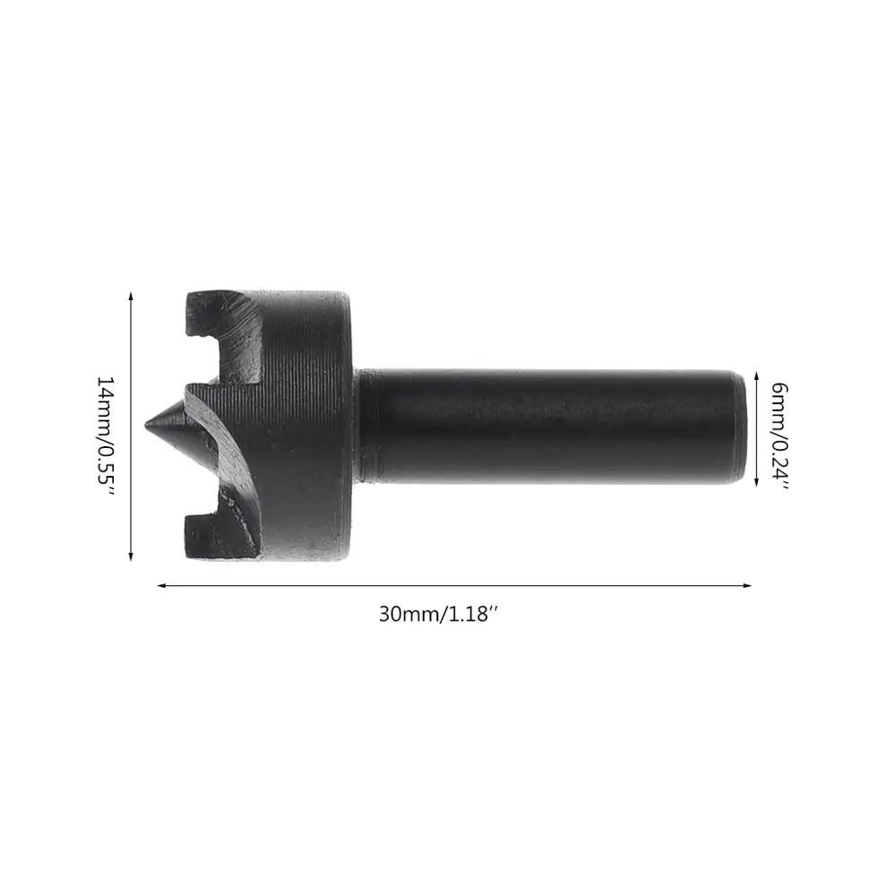 Broca de dedal de flor de ciruelo, minimáquina de torno, herramienta de bricolaje para carpintería, duradera, 6mm