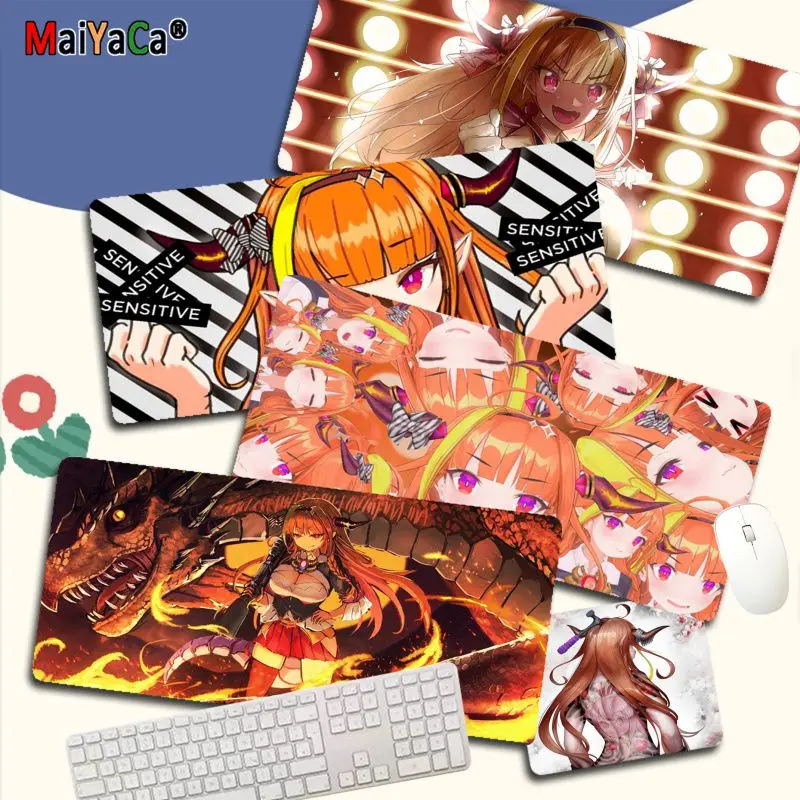 

Kiryu Coco Hololive Top Quality Comfort Mouse Mat Gaming Mousepad Size For CSGO Game Player Desktop PC Computer Laptop