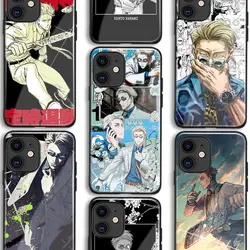 Kento Nanami TPU Tempered Glass Manga Phone Case for iPhone 13 12 Mini 7 8 14 15 Plus 11 14 15 16 Pro Max Xr Xs