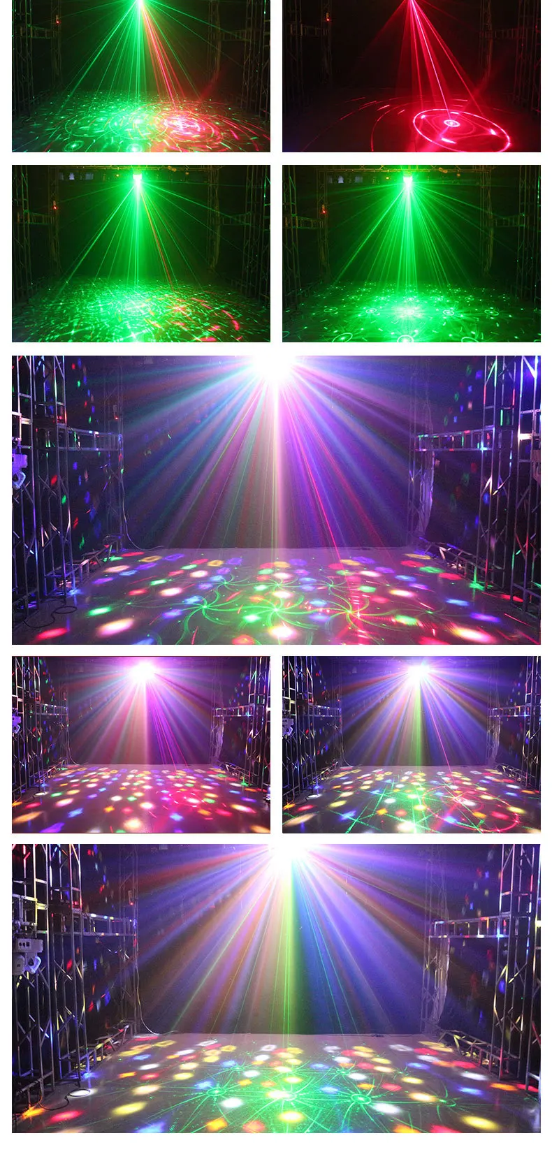 Voice-activated led butterfly lights disco dancing laser lights ktv flash colorful lights room bar lights stage lights.