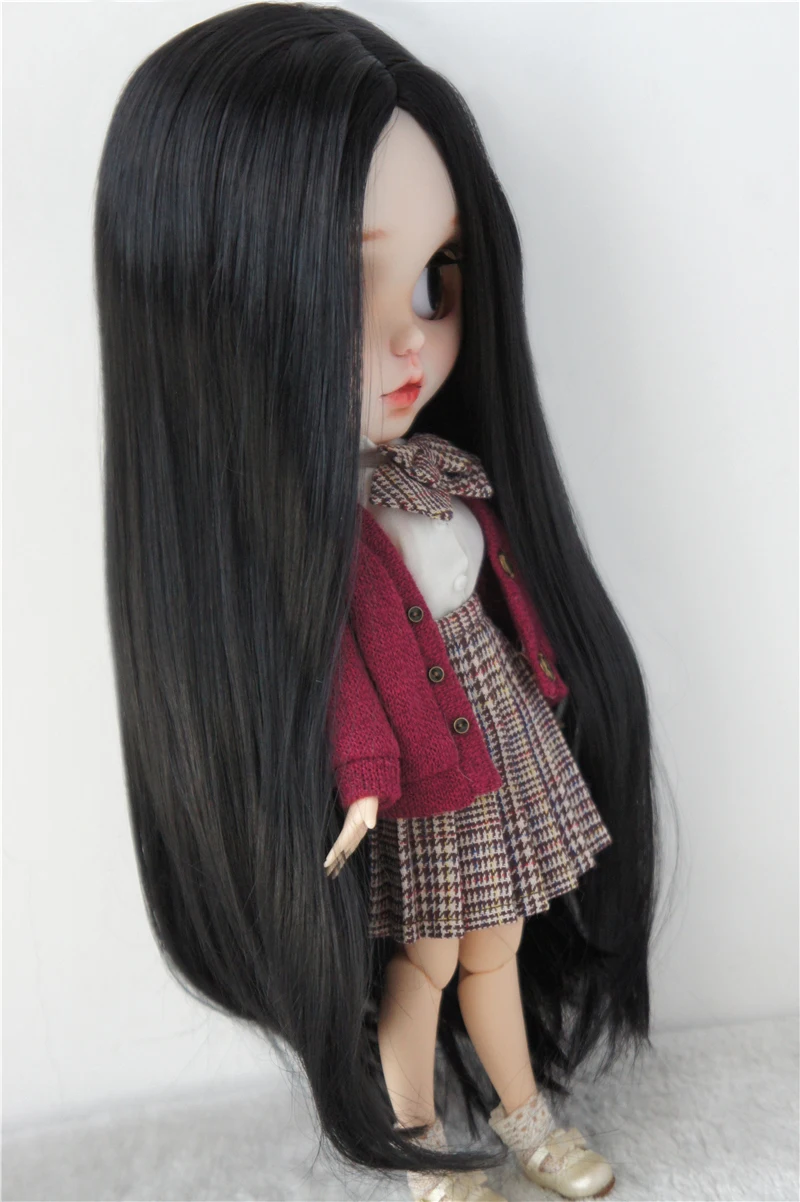 JD016 9-10inch 23-25cm 10-11inch BJD Wigs Long Parting Straight Doll Hair  Soft Synthetic Mohair Blythes Accessories