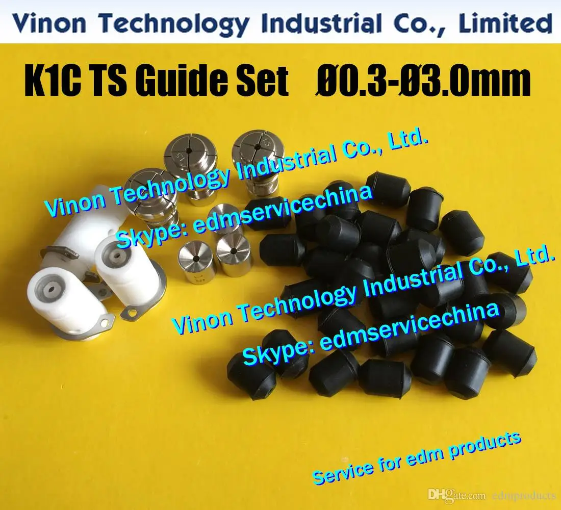 

d=1.0mm K1C TS Guide Set (1pc guide+1pc collet+1pc spacer+10pc seal rubber) for Sodc K1C,Charmilles SH2,Madra BT-2 3562038,02240