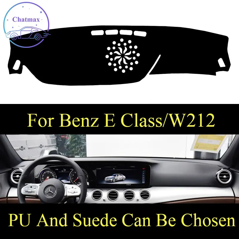 Customize For Mercedes Benz E Class 10-21/W212 E260L E300L Dashboard Console Cover PU Leather Suede Protector Sunshield Pad