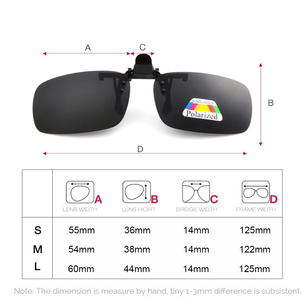 Men Polarized Flip up Clip on Fishing Sunglasses for Driving 2024 Night Vision Yellow Women Square Sun Glasses with Clips