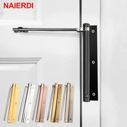NAIERDI Adjustable Door Automatic Closer Stainless Steel Door Hinge Household Automatic Door Spring For Fire Rated Door Closers