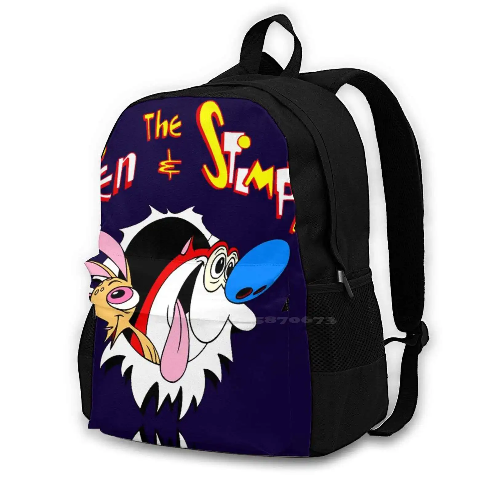 Ren And Stimpy Travel Laptop Bagpack School Bags Ren And Stimpy Cartoons Classic