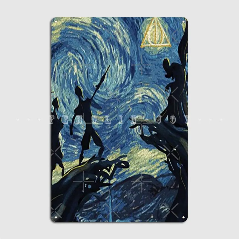 Dementor Starry Night Poster Metal Plaque Wall Mural Cinema Decoration Plaques Tin Sign Poster