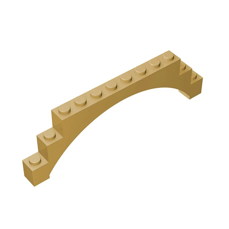 

10PCS 18838 14707 1x12x3 Arched MOC Compatible Brick Parts Building Blocks Accessories Assemble Replaceble Changeover Particle