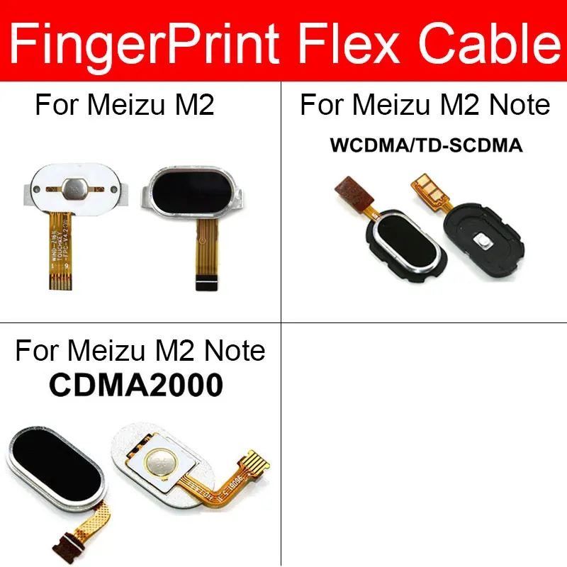 

Home Button Fingerprint Sensor Flex Cable For Meizu M2 Note M571C Menu Return Touch Sensor Flex Ribbon Repair Parts Replacement