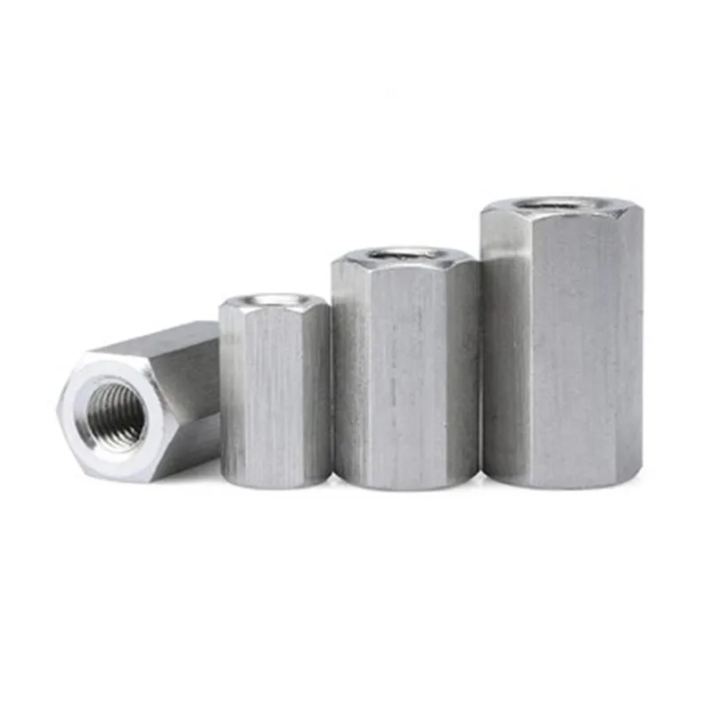 1pc M8 M10 M12 M14 M16 304 A2 Stainless Steel Hexagon Hex Extend Long Lengthened Rod Connector Joint Sleeve Tubular Coupling Nut