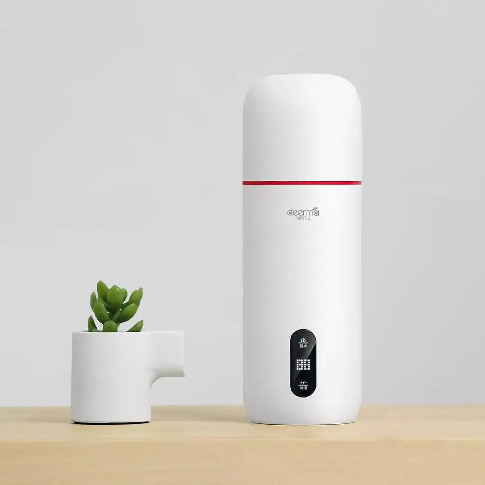 Deerma Di Động Điện Giữ Nhiệt 350Ml Cà Phê Nước Du Lịch Nồi Hơi Điều Chỉnh Nhiệt Độ Thông Minh Cốc Nước