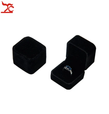 Velvet Jewelry Organizer Box Black Velvet Ring Earrings Necklace Pendant Bracelet Storage Packaging Display Gift Box