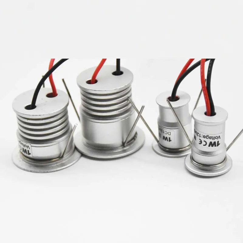 RGB 12V 24V 1W IP65 Mini LED lampadina faretto 15mm 25mm Spot lampadina Kit di illuminazione giardino esterno lampada da soffitto lampada per scale