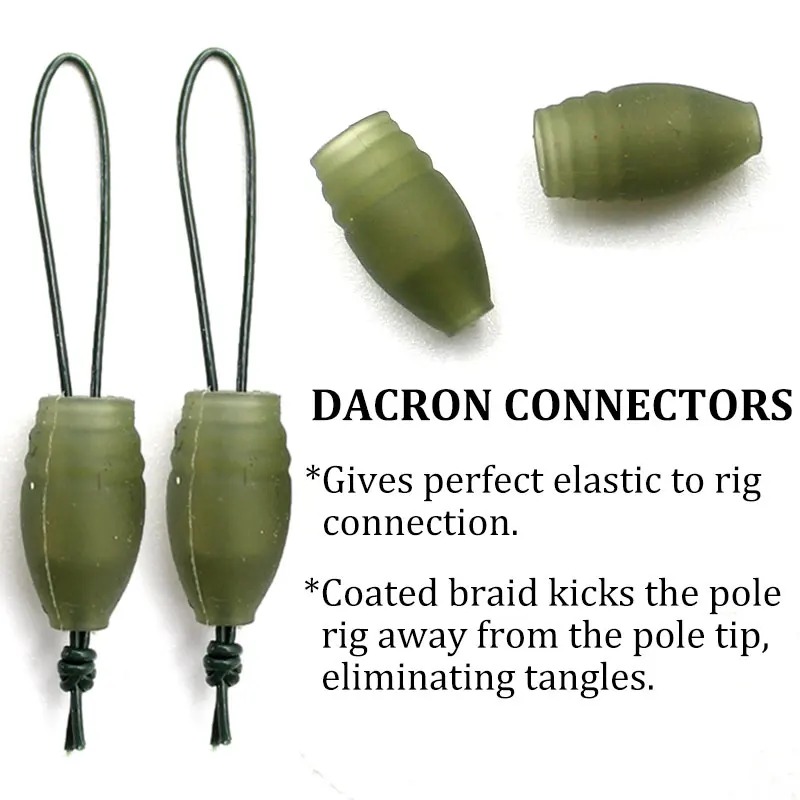 Conectores elásticos poste carpa – Método feeder tallas L y S - imagen 5