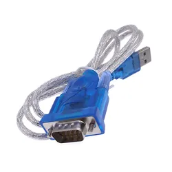 1Pcs CH340 USB to RS232 Serial Port 9Pin Total Length 80cm DB9 Cable Serial COM Port Adapter Convertor Support Windows 7