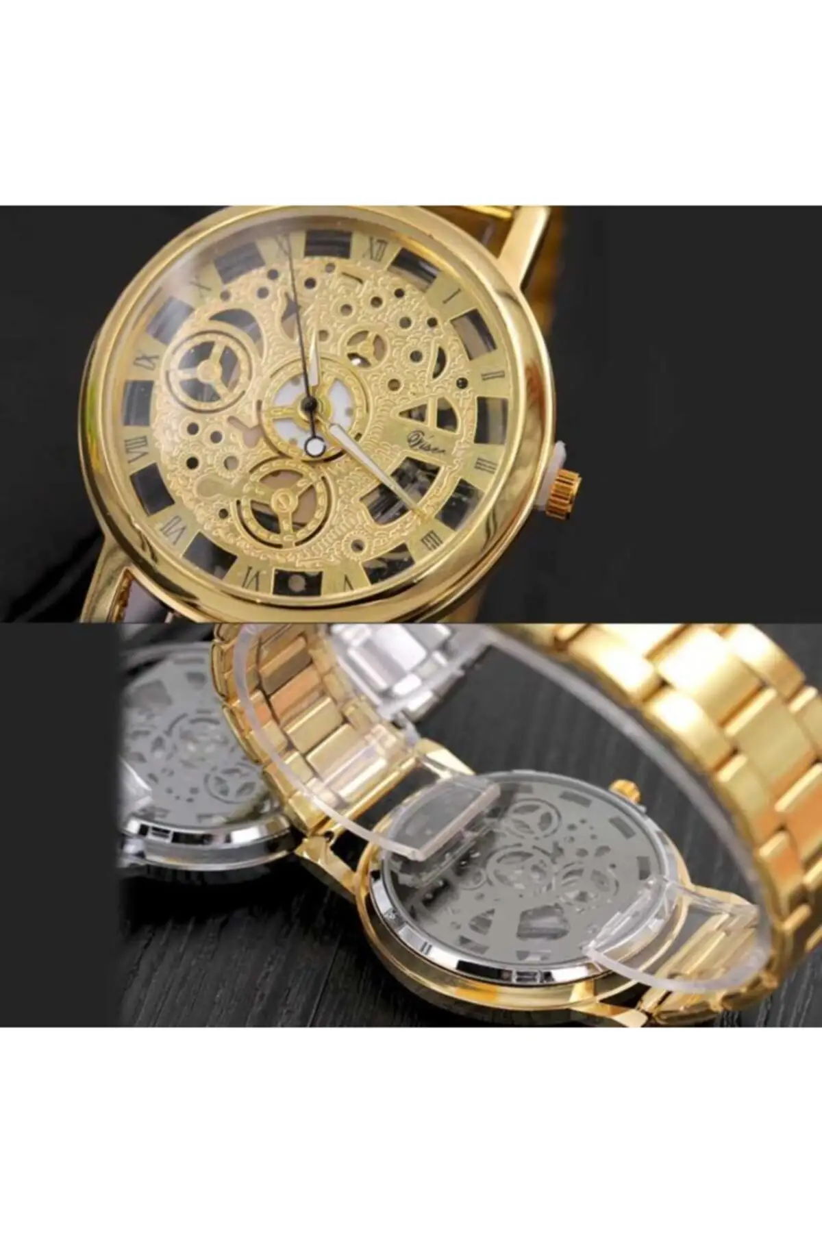 Gold Roman Digit Clock