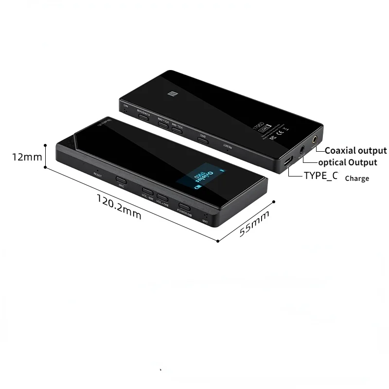 Oriolus 1795D HIFI portable Bluetooth 5.0 receiver converter coaxial and optical output up-converted to 192khz/24bit